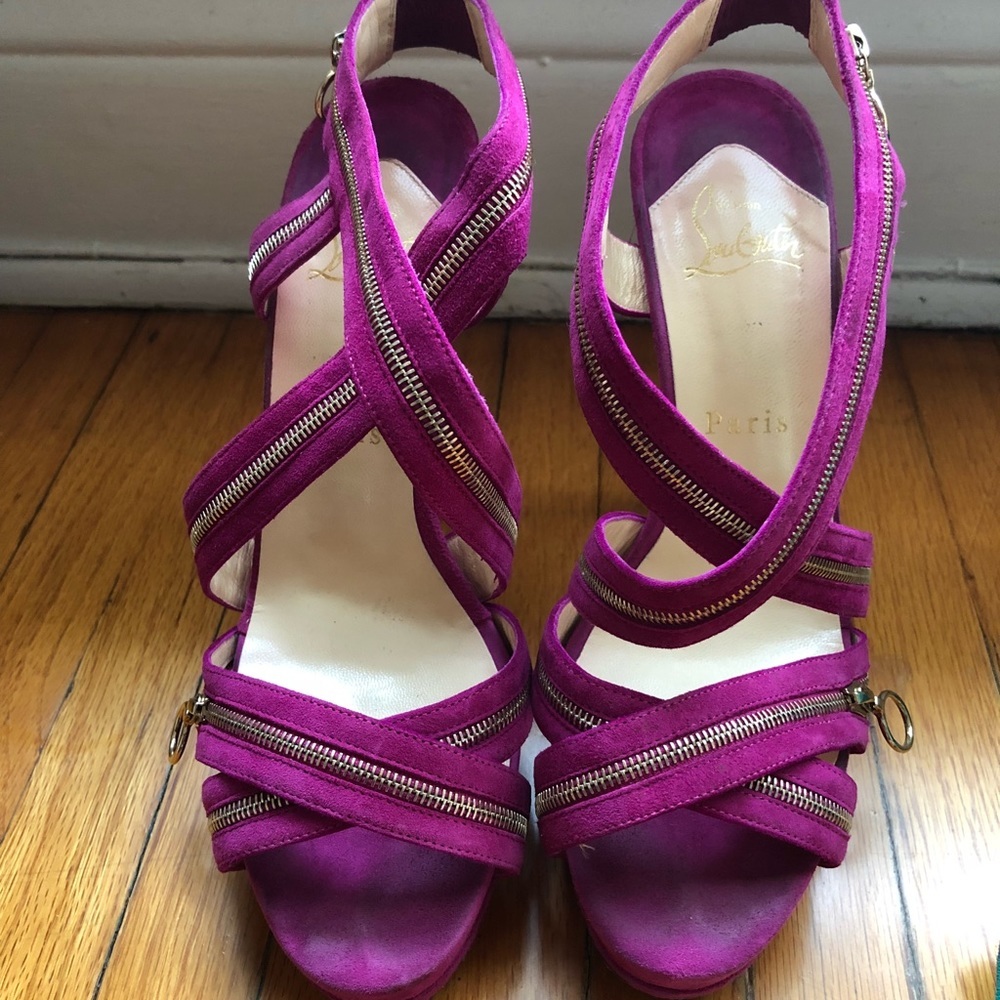 Pink Suede Sandals